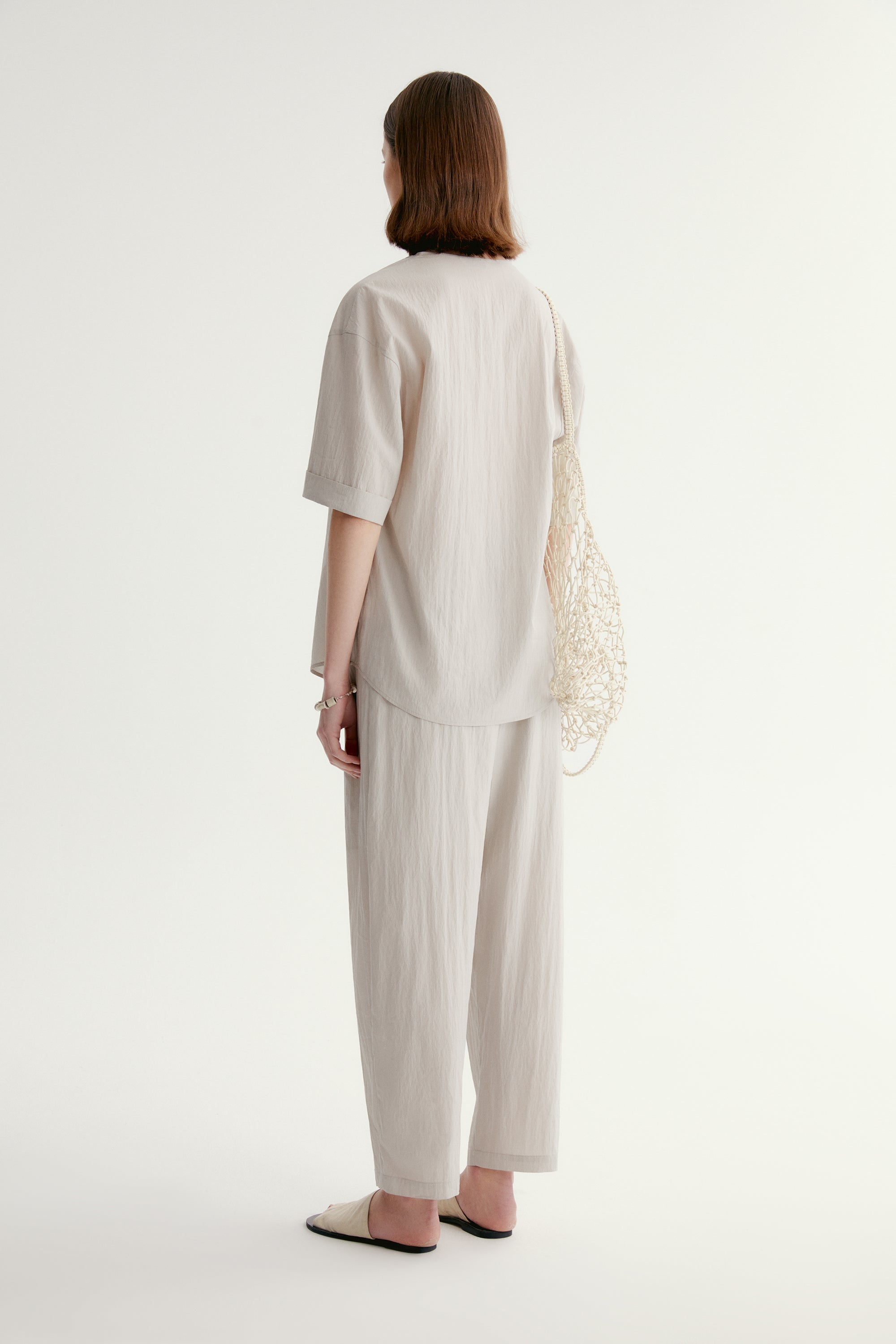 Draped Cowl-neck Top