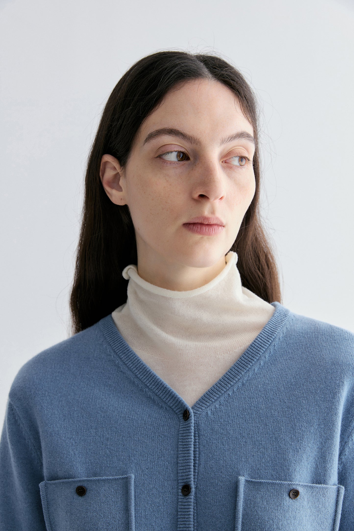 Merino Wool V-neck Cardigan