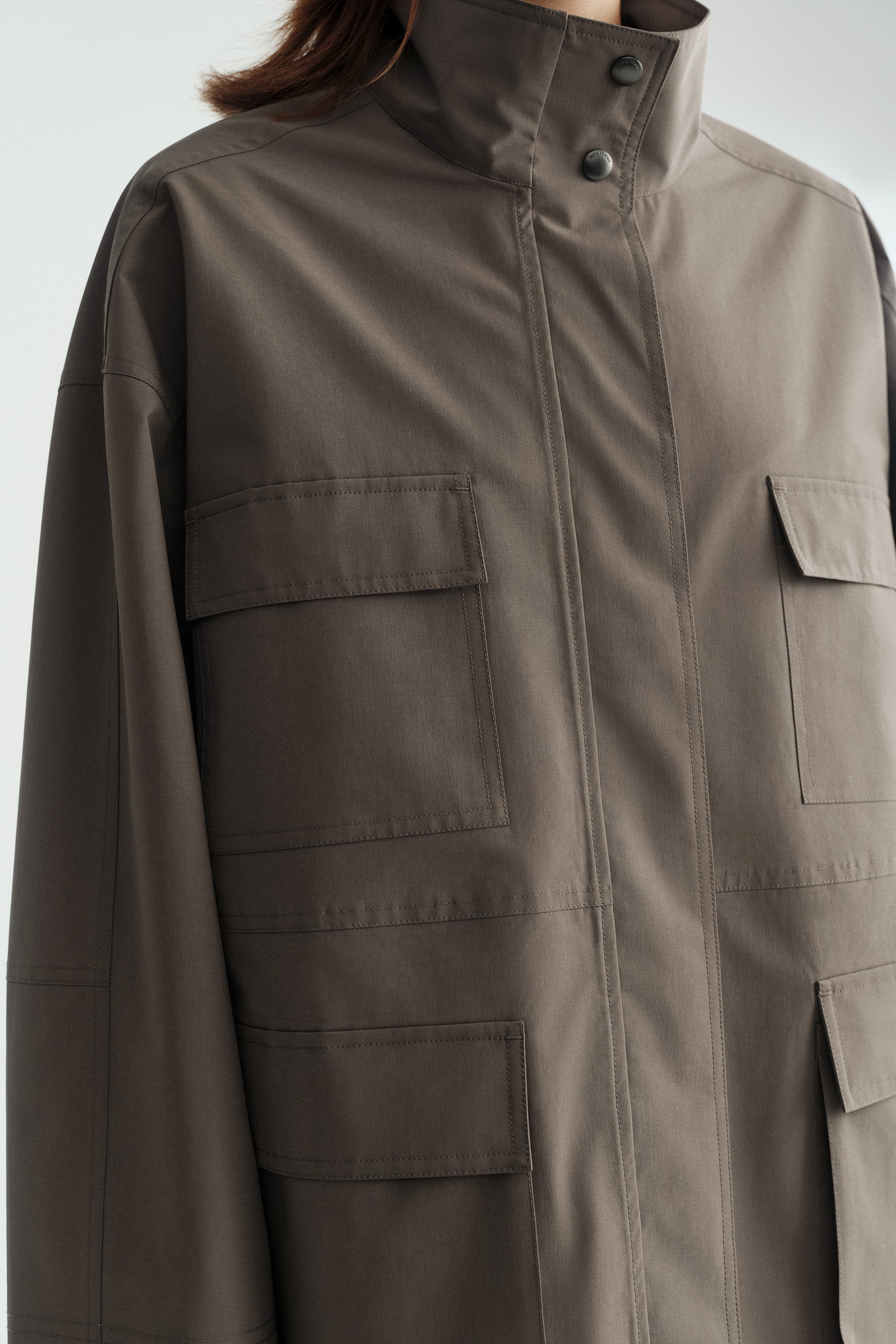 【Final Sale】Stand Collar Workware Jacket