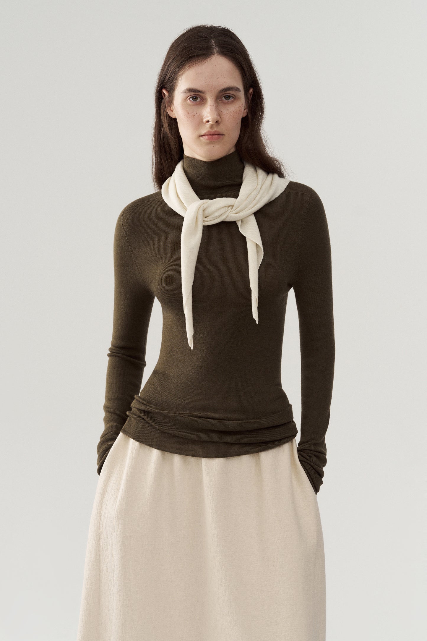 Whole Garment Seamless Knitted Top