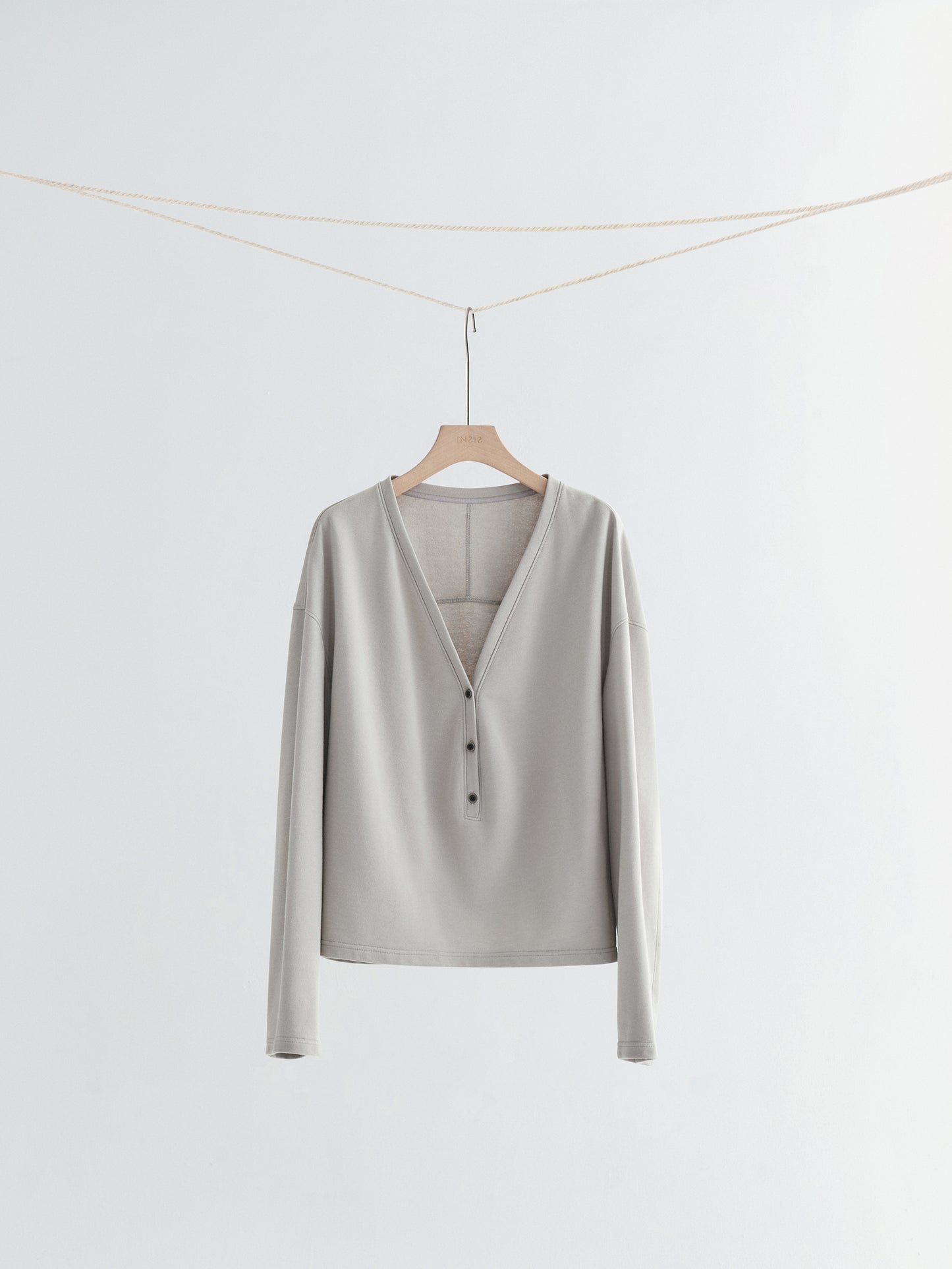 Half-placket Cocoon Sweatshirt