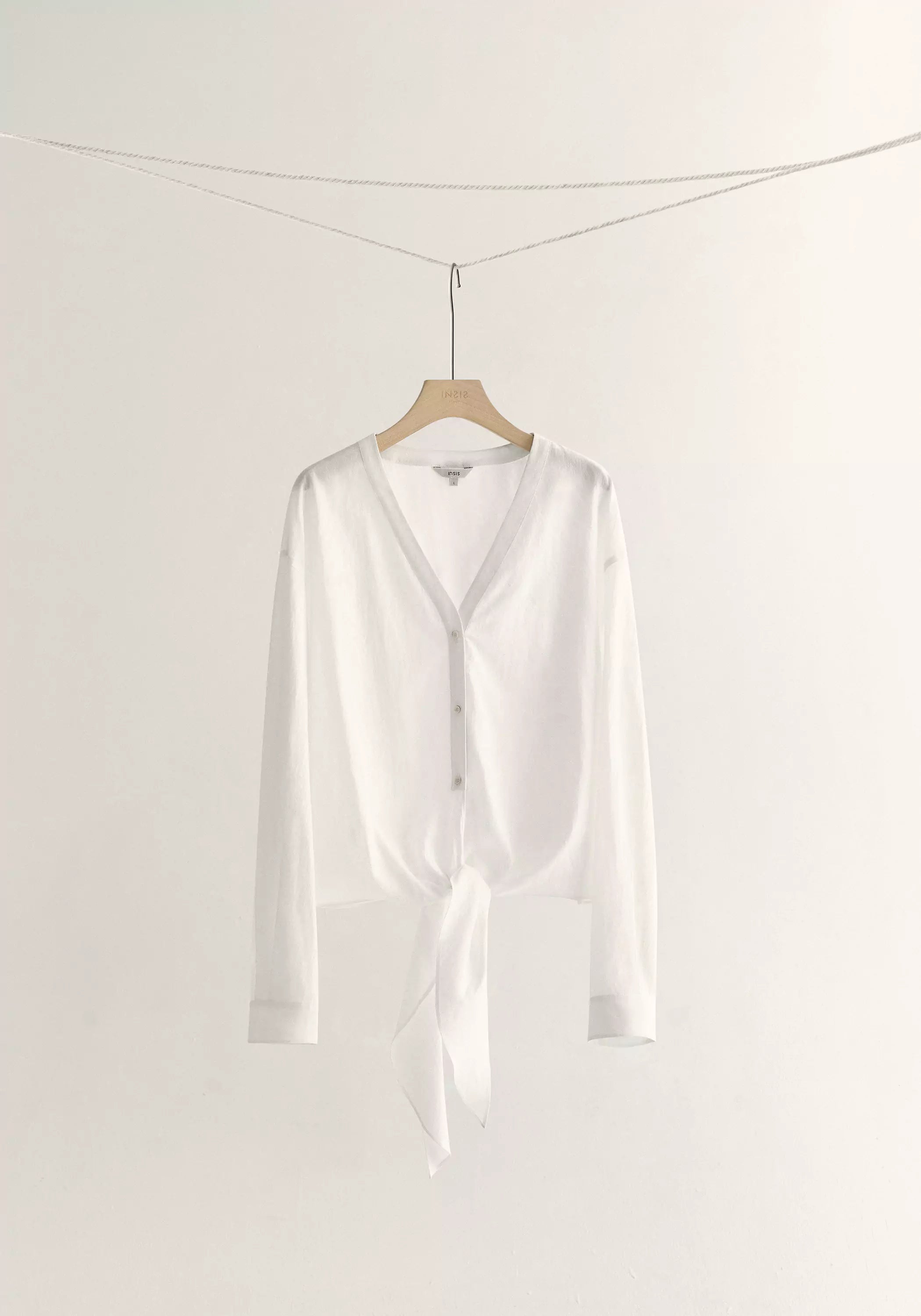 Knot-detail Cotton Shirt