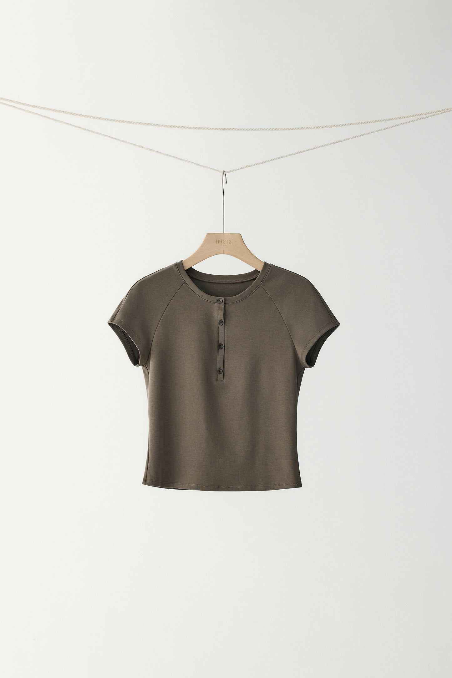 Henley Ribbed T-Shirt