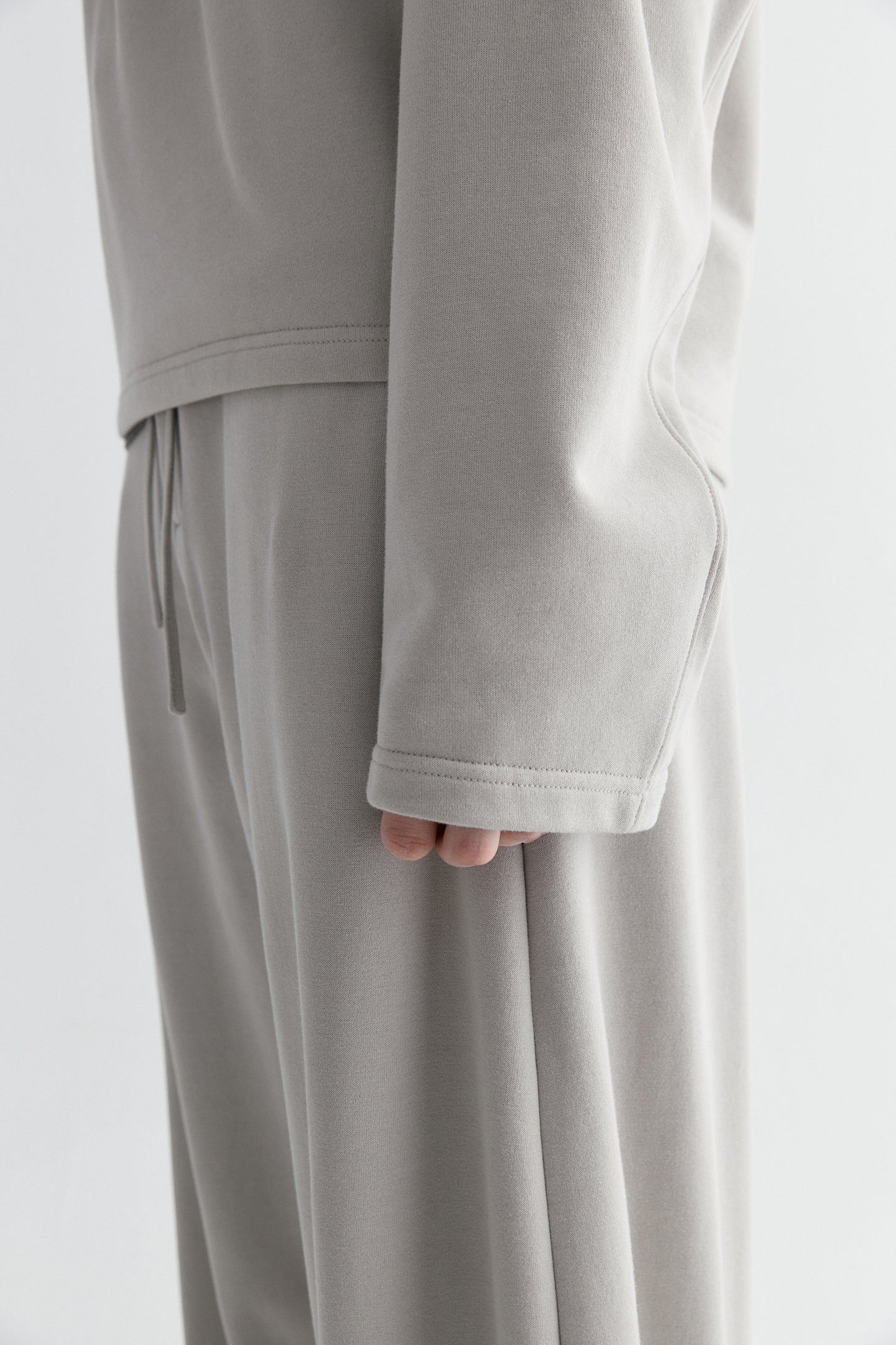 Half-placket Cocoon Sweatshirt