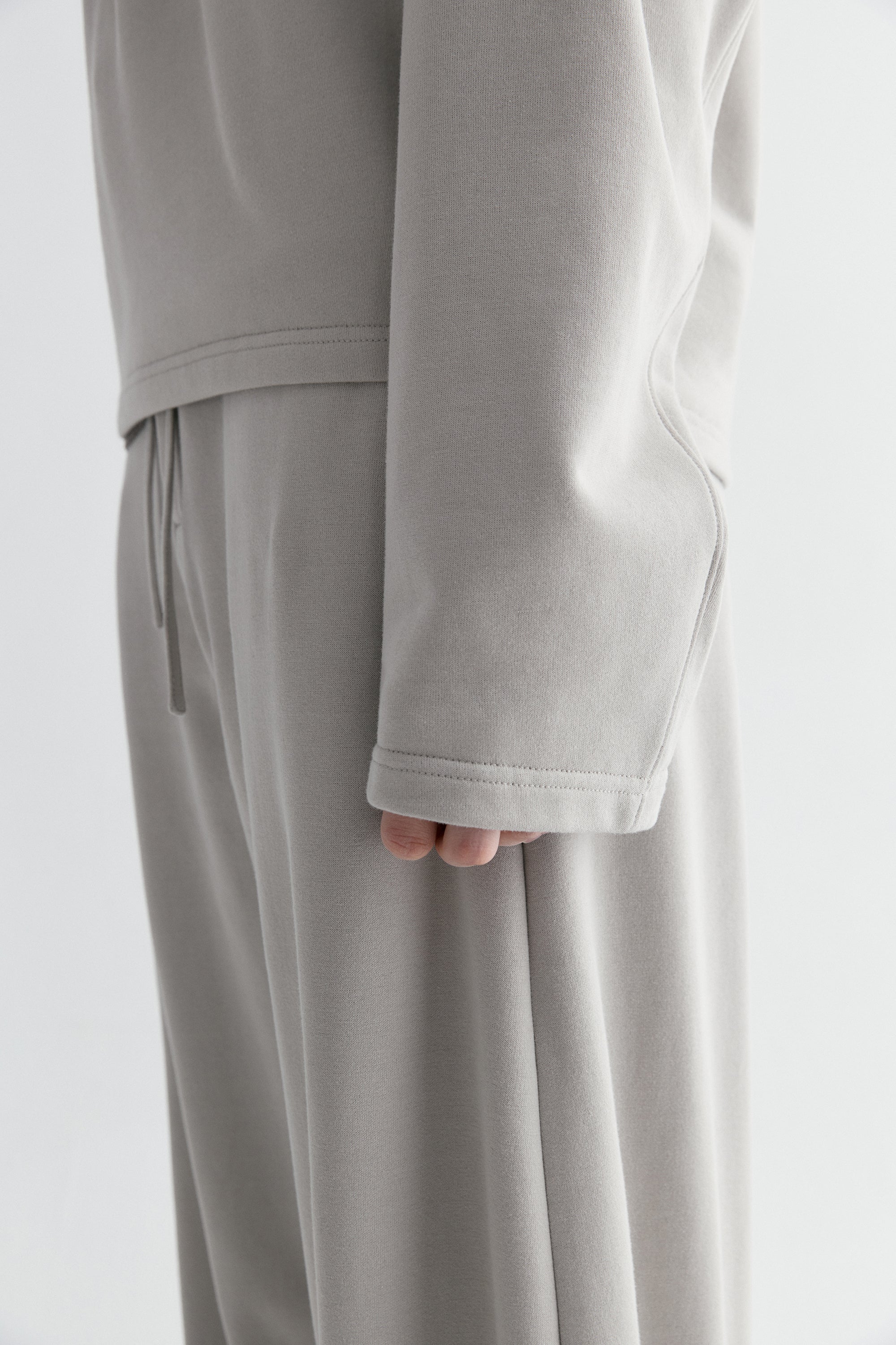 Half-placket Cocoon Sweatshirt