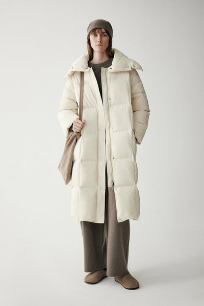 Hooded Long Goose Down Jacket – INSISFEMME