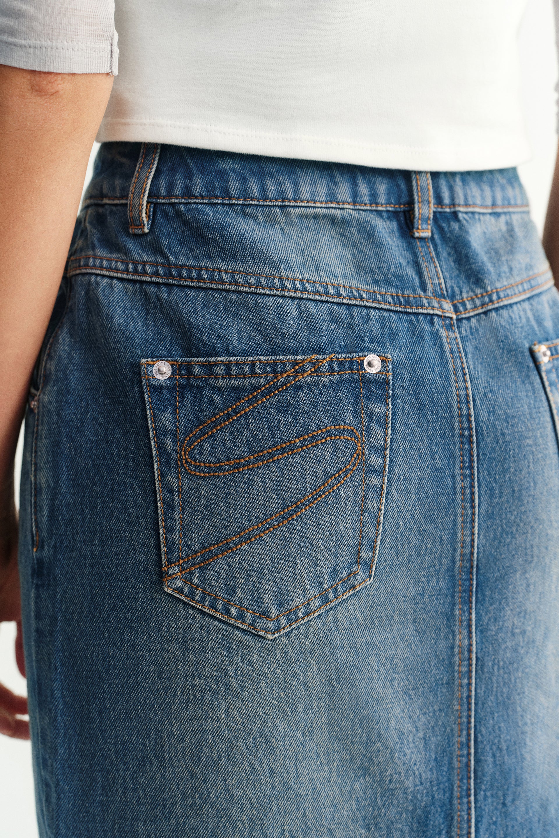 Denim Maxi Skirt