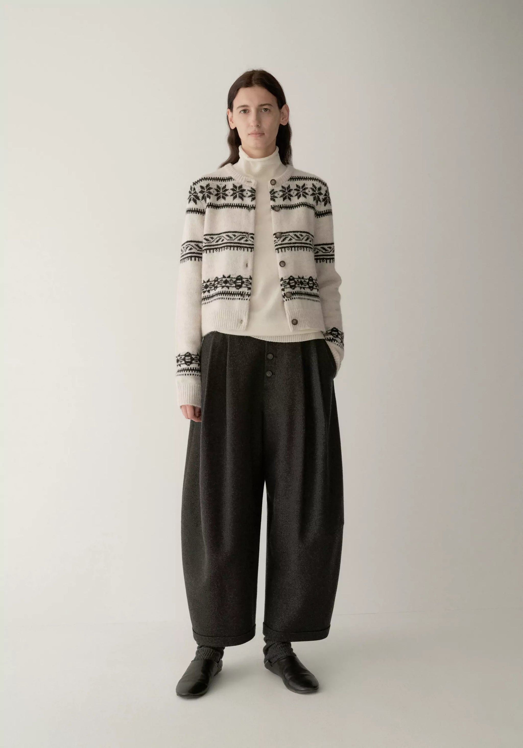 Decorated Ballon Wool Pants